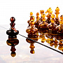 Шахматы с инкрустацией из янтаря и янтарными фигурами "Русские", фотография 15. Интернет-магазин ЛАВКА ПОДАРКОВ