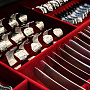 Элитный набор столового серебра на 12 персон "Сундук" (104 пр.), фотография 4. Интернет-магазин ЛАВКА ПОДАРКОВ