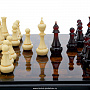 Шахматы-шашки с инкрустацией и фигурами из янтаря "Амбассадор" 32х32 см, фотография 6. Интернет-магазин ЛАВКА ПОДАРКОВ
