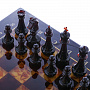 Шахматы янтарные "Европа" 42х42 см, фотография 4. Интернет-магазин ЛАВКА ПОДАРКОВ