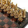 Шахматы из камня "Нефтяники" 40х40 см, фотография 10. Интернет-магазин ЛАВКА ПОДАРКОВ