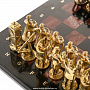 Шахматы из камня "Нефтяники" 40х40 см, фотография 6. Интернет-магазин ЛАВКА ПОДАРКОВ