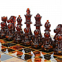 Шахматы с инкрустацией из янтаря и янтарными фигурами, фотография 3. Интернет-магазин ЛАВКА ПОДАРКОВ