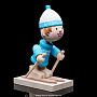 Деревянная статуэтка "Лыжник", фотография 2. Интернет-магазин ЛАВКА ПОДАРКОВ
