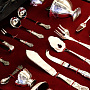 Элитный набор столового серебра на 12 персон "Сундук" (104 пр.), фотография 5. Интернет-магазин ЛАВКА ПОДАРКОВ