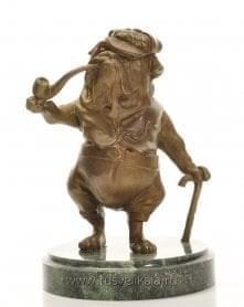 11160-2379 Бронза скульптура Собака в/к 
