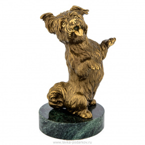 Бронзовая статуэтка собаки "Дружок", фотография 0. Интернет-магазин ЛАВКА ПОДАРКОВ