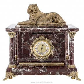 Часы сейф из натурального камня "Тигр", фотография 0. Интернет-магазин ЛАВКА ПОДАРКОВ