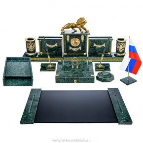 Письменный набор из натурального камня "Президентский. Лев", фотография 0. Интернет-магазин ЛАВКА ПОДАРКОВ