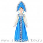 Фарфоровая кукла "Традиционный девичий праздничный костюм Россия"
