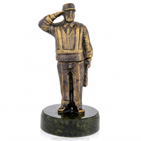 Бронзовая статуэтка "Полицейский ДПС", фотография 0. Интернет-магазин ЛАВКА ПОДАРКОВ