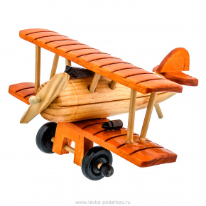 Деревянная игрушка "Самолет", фотография 0. Интернет-магазин ЛАВКА ПОДАРКОВ