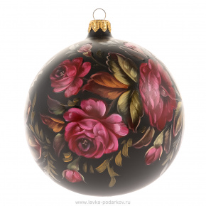 Новогодний елочный шар с авторской росписью, фотография 0. Интернет-магазин ЛАВКА ПОДАРКОВ