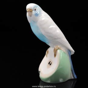 Скульптура фарфоровая "Волнистый попугайчик", фотография 0. Интернет-магазин ЛАВКА ПОДАРКОВ