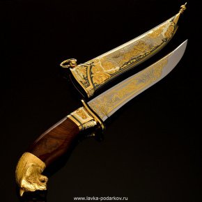 Нож украшенный. Златоуст (в ассортименте), фотография 0. Интернет-магазин ЛАВКА ПОДАРКОВ