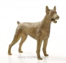 11123-2286 Бронза скульптура "Доберман пинчер" 