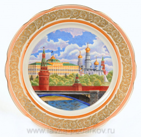 Тарелка "Вид на кремль" , фотография 0. Интернет-магазин ЛАВКА ПОДАРКОВ