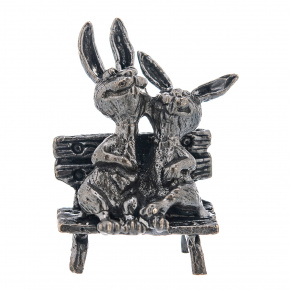 Бронзовая статуэтка "Парочка кроликов", фотография 0. Интернет-магазин ЛАВКА ПОДАРКОВ
