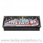 Лаковая миниатюра Шкатулка "Москва. Кремль". Холуй