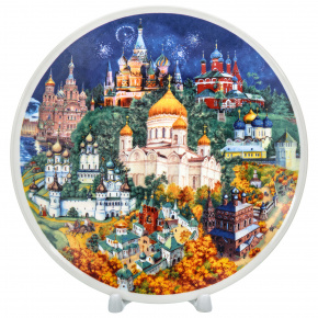 Тарелка сувенирная "Русские мотивы", фотография 0. Интернет-магазин ЛАВКА ПОДАРКОВ