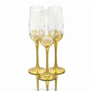 Набор бокалов для шампанского 175 мл "Золотой лотос", фотография 0. Интернет-магазин ЛАВКА ПОДАРКОВ