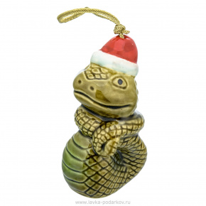 Елочная игрушка "Змея", фотография 0. Интернет-магазин ЛАВКА ПОДАРКОВ
