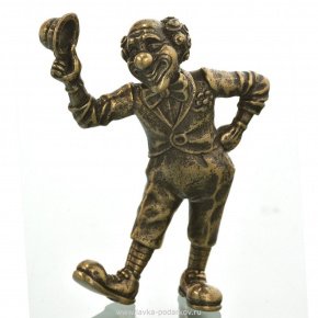 Бронзовая статуэтка "Клоун", фотография 0. Интернет-магазин ЛАВКА ПОДАРКОВ