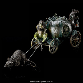 Эксклюзивная авторская скульптура "Карета Золушки со свитой", фотография 0. Интернет-магазин ЛАВКА ПОДАРКОВ