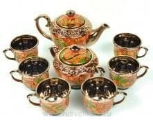 0010441 Хохлома Фарфор СЕРВИЗ чайный 8 предметов