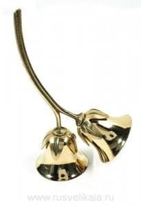11621 Бронза КОЛОКОЛЬЧИК Двойной 13*5см