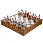 Шахматы деревянные с металлическими фигурами "Хоккей. СССР-Канада"