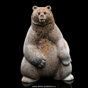 Скульптура из кости "Медведь сидящий", фотография 0. Интернет-магазин ЛАВКА ПОДАРКОВ