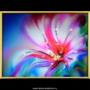 Картина "Цветок желаний 2" Swarovski, фотография 0. Интернет-магазин ЛАВКА ПОДАРКОВ