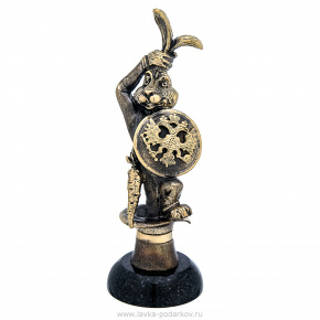 Бронзовая статуэтка "Кролик-фокусник", фотография 0. Интернет-магазин ЛАВКА ПОДАРКОВ