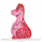 Фарфоровая статуэтка "Розовый дракон"