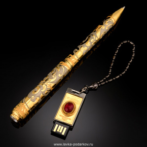 Подарочная ручка с флешкой. Златоуст, фотография 0. Интернет-магазин ЛАВКА ПОДАРКОВ