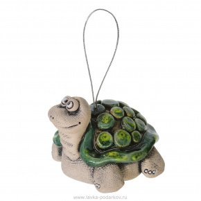 Колокольчик "Мудрая черепаха" Майолика, фотография 0. Интернет-магазин ЛАВКА ПОДАРКОВ