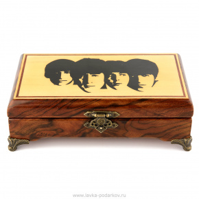 Шкатулка деревянная "The Beatles", фотография 0. Интернет-магазин ЛАВКА ПОДАРКОВ