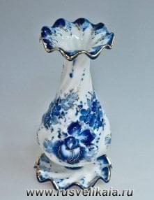 /зол Ваза "Вьюнок" в золоте 15см Авт. Алехин С.С. 