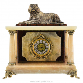 Часы-сейф из натурального камня "Тигр", фотография 0. Интернет-магазин ЛАВКА ПОДАРКОВ