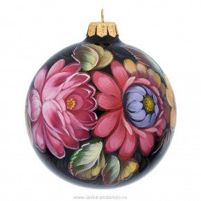 Новогодний елочный шар с ручной росписью, фотография 0. Интернет-магазин ЛАВКА ПОДАРКОВ