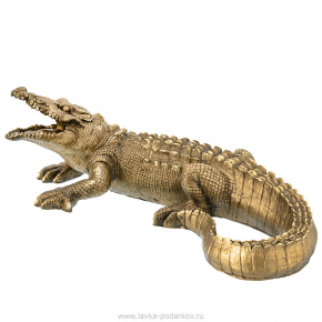 Скульптура интерьерная "Крокодил", фотография 0. Интернет-магазин ЛАВКА ПОДАРКОВ
