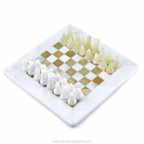 Шахматы из натурального камня "Оникс", фотография 0. Интернет-магазин ЛАВКА ПОДАРКОВ