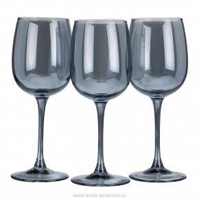 Набор из 3 бокалов для вина "Черное море" 420 мл, фотография 0. Интернет-магазин ЛАВКА ПОДАРКОВ