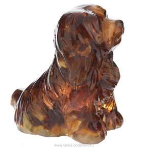 Статуэтка с янтарем "Собачка" (большая), фотография 0. Интернет-магазин ЛАВКА ПОДАРКОВ