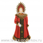 Фарфоровая кукла "Традиционный девичий праздничный костюм"