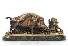 139076 Бронза Скульптура "Кабан" 