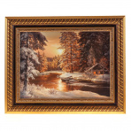 Репродукция картины М.А.Сатарова "В зимнем лесу"