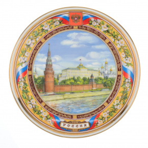 Сувенирная тарелка "Кремль" 20 см, фотография 0. Интернет-магазин ЛАВКА ПОДАРКОВ