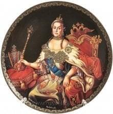 8226-T200-021Тарелка сувенирная  "ЕКАТЕРИНА ВЕЛИКАЯ" 20см в/з